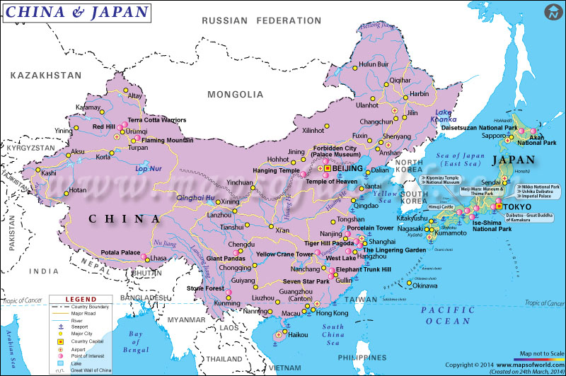 Hong Kong Japan Map / Asia Map China Russia India Japan